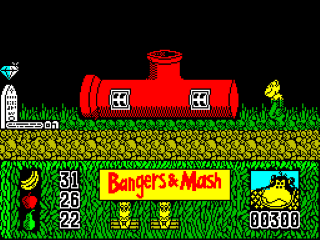 Bangers and Mash screenshot 3 for ZX Spectrum